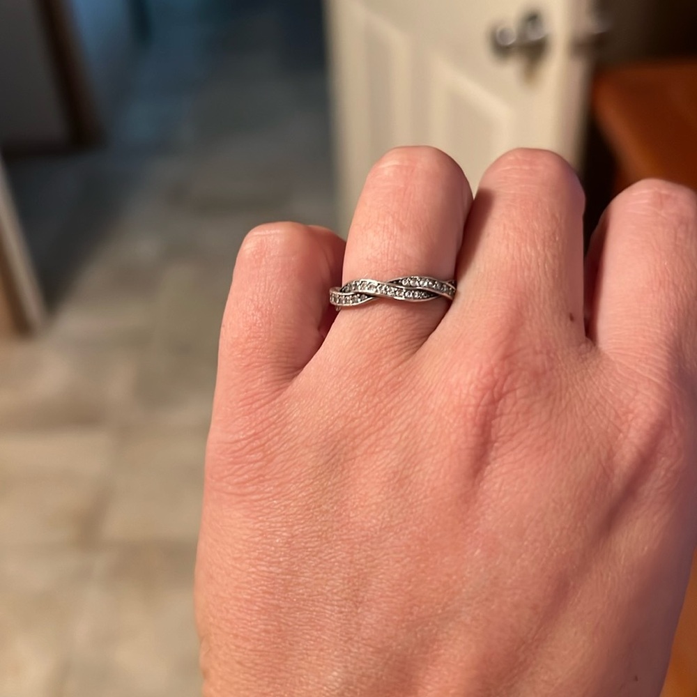 Pandora diamond woven ring